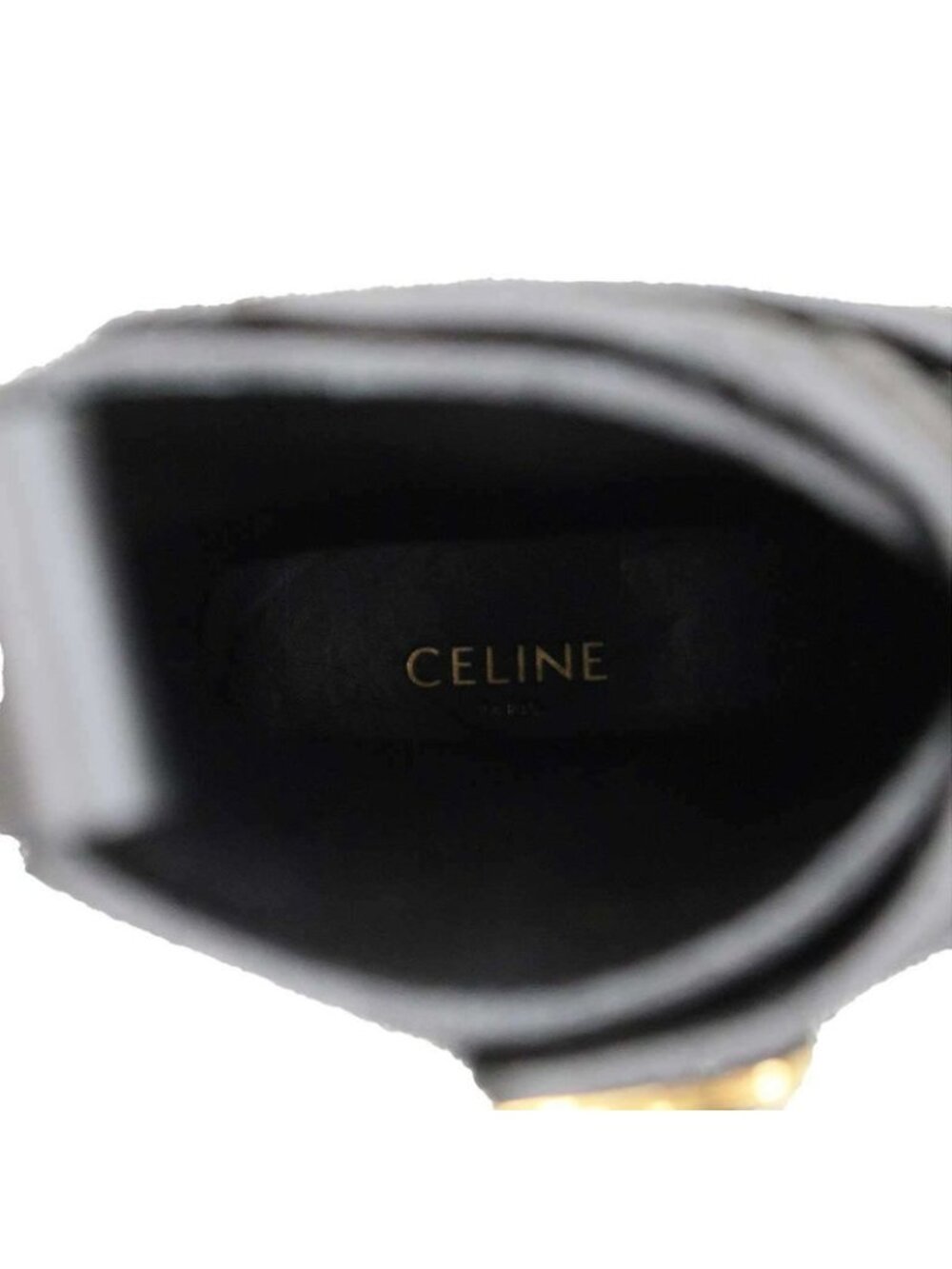 Celine Bulky Buckle Medium Boots Be0212 Black 36 - Picture 6 of 8